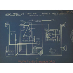 King Ee G H Schema Electrique 1917 1918 1919 1920 Ward Leonard