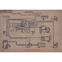 Kissel 100 Point Six 6volt Schema Electrique 1916 1917 Remy