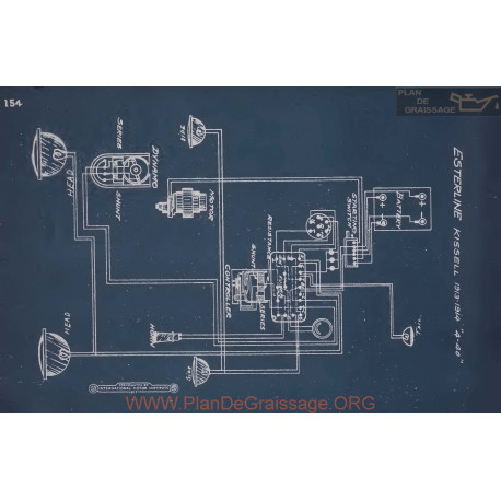 Kissel 4 40 Schema Electrique 1913 1914