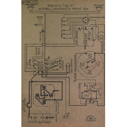 Kissel Hundred Point Six Schema Electrique 1917 Remy