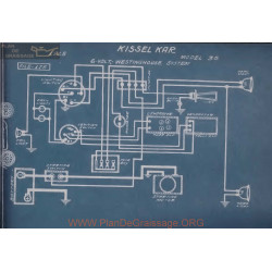 Kissel Kar 36 6volt Schema Electrique 1915 Westinghouse