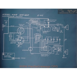 Kissel Kar 6 42 Schema Electrique 1915 1916