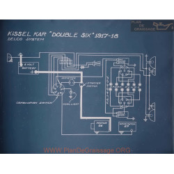 Kissel Kar Double Six Schema Electrique 1917 1918