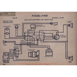 Kissel Kar H14 12volt Schema Electrique 1914 Esterline V2