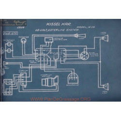 Kissel Kar H14 12volt Schema Electrique 1914 Esterline