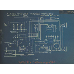 Kissel Kar Hundred Point Six Schema Electrique 1918 1919 1920 Remy