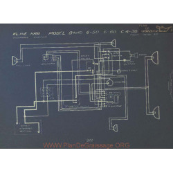 Kline Kar B4 40 6 50 6 60 C4 30 Schema Electrique 1913 1914 Rushmore