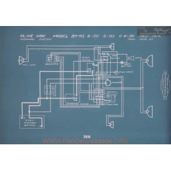 Kline Kar B4 40 6 50 60 C4 30 Schema Electrique 1913 1914