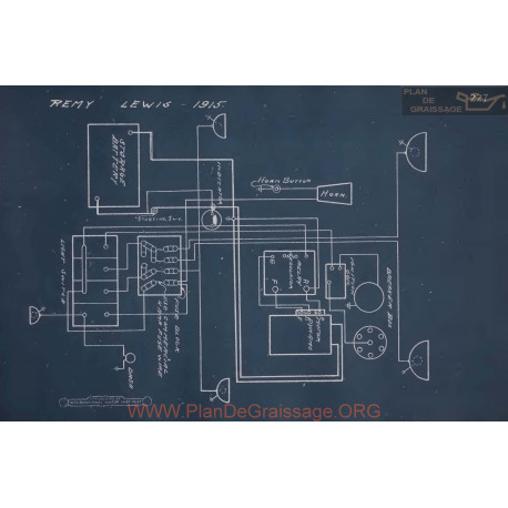 Lewis Remy Schema Electrique 1915