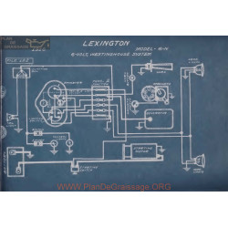 Lexington 6n 6volt Schema Electrique 1916 Westinghouse