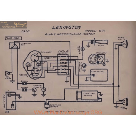 Lexington 6n Schema Electrique 1916 Westinghouse