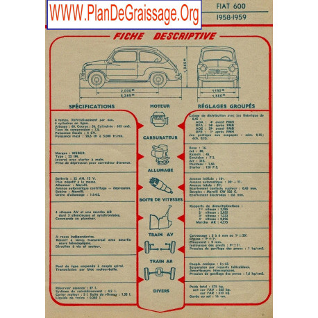 Fiat 600 1958 1959 Fd