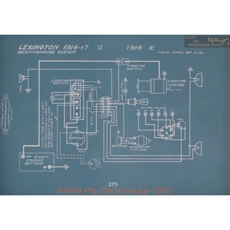 Lexington O Schema Electrique 1916 1917 ver2