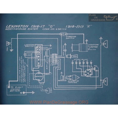 Lexington R Schema Electrique 1918 1919