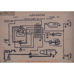Lexington S 6volt Schema Electrique 1920 Gray & Davis V2