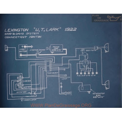 Lexington U T Lark Schema Electrique 1922