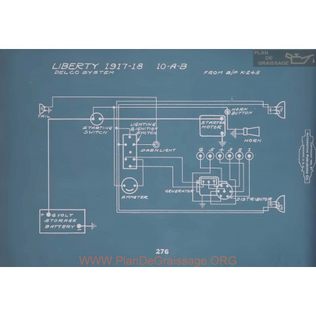 Liberty 10 A B Schema Electrique 1917 1918 V2