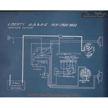 Liberty 10b 10c Schema Electrique 1919 1920 1921