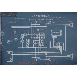 Locomobile 30 38 48 6volt Schema Electrique 1913 1914 Adlake