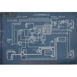 Locomobile 38 48 Schema Electrique 1915 1916 Westinghouse V2