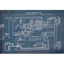 Locomobile 38 48 Schema Electrique 1916 1917 1918 1919 1920