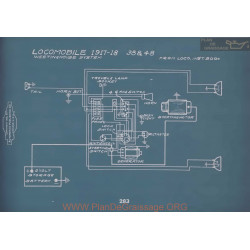 Locomobile 38 48 Schema Electrique 1917 1918