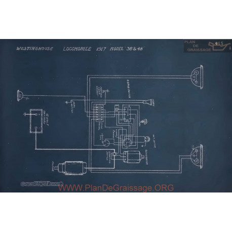 Locomobile 38 48 Schema Electrique 1917