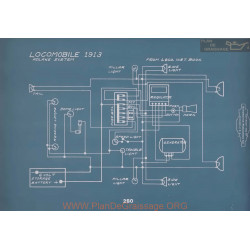 Locomobile Adlake Schema Electrique 1913