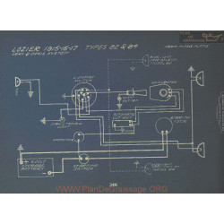 Lozier 82 84 Schema Electrique 1915 1916 1917 Gray & Davis