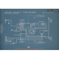 Lozier 82 84 Schema Electrique 1915 1916 1917 V2