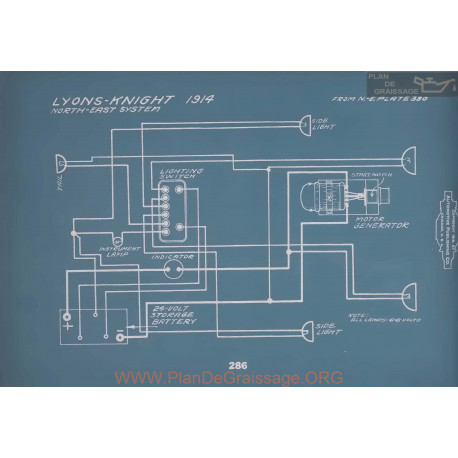 Lyons Knight Schema Electrique 1914 V2