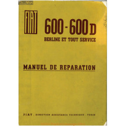 Fiat 600 D Manuel De Reparation Multipla