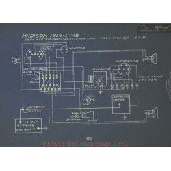 Madison Schema Electrique 1916 1917 1918 Remy