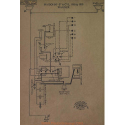 Maibohm B 6cyl Schema Electrique 1918 1919 Wagner