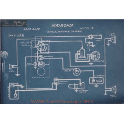 Maibohm B 6volt Schema Electrique 1918 1919 Wagner