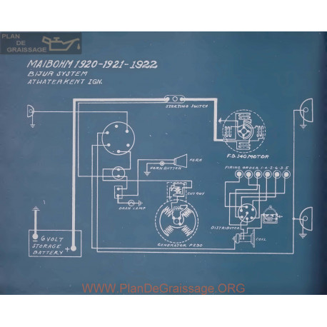 Maibohm Schema Electrique 1920 1921 1922