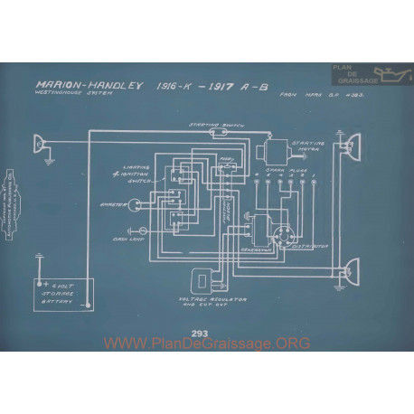 Marion Handley K A B Schema Electrique 1916 1917