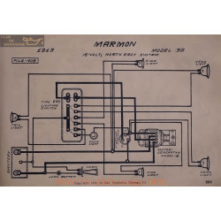 Marmon 32 16volt Schema Electrique 1913 North East