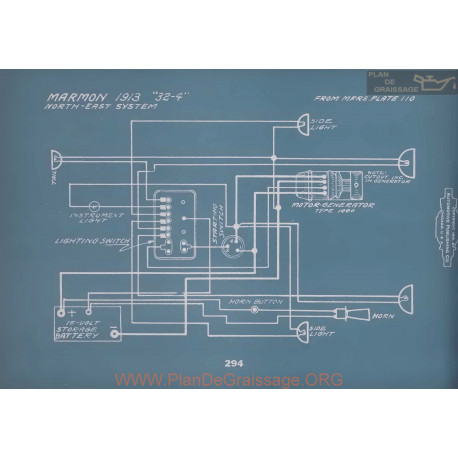 Marmon 32 4 Schema Electrique 1913 V2