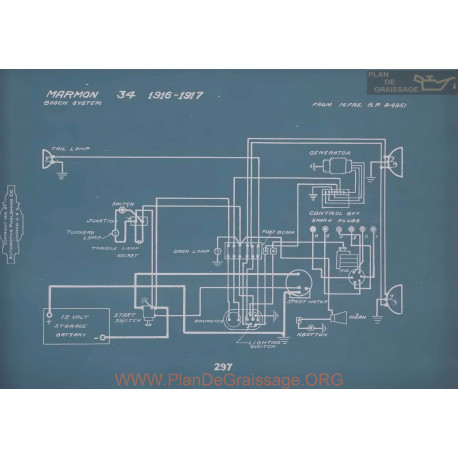 Marmon 34 Schema Electrique 1916 1917 V2