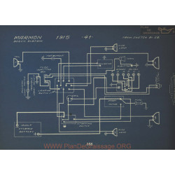 Marmon 41 Schema Electrique 1915 Bosch