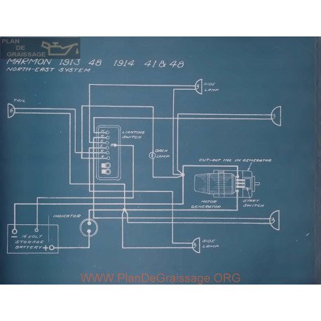 Marmon 48 41 Schema Electrique 1914