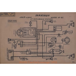 Marmon 6 41 12volt Schema Electrique 1915 1916 Bosch