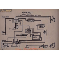 Maxwell 12volt Schema Electrique 1915 Simms Huff V2