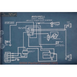 Maxwell 12volt Schema Electrique 1917 Simms Huff