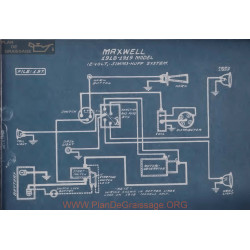 Maxwell 12volt Schema Electrique 1918 1919 Simms Huff