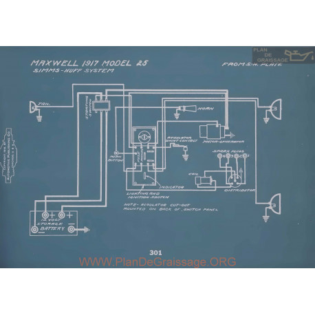 Maxwell 25 Schema Electrique 1917 V2