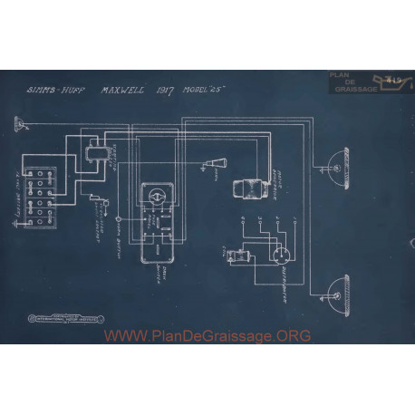 Maxwell 25 Schema Electrique 1917 V3