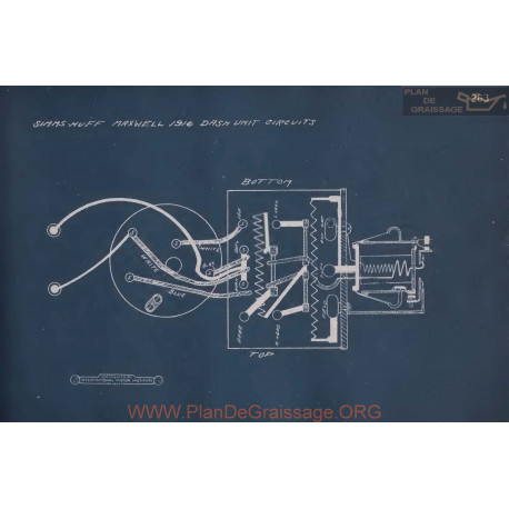 Maxwell Dash Unit Circuit Schema Electrique 1916
