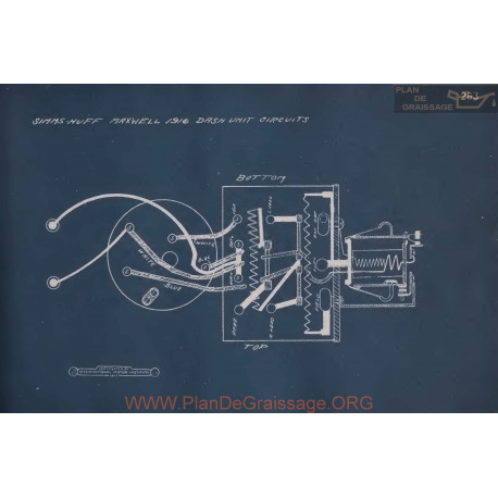 Maxwell Dash Unit Circuit Schema Electrique 1916